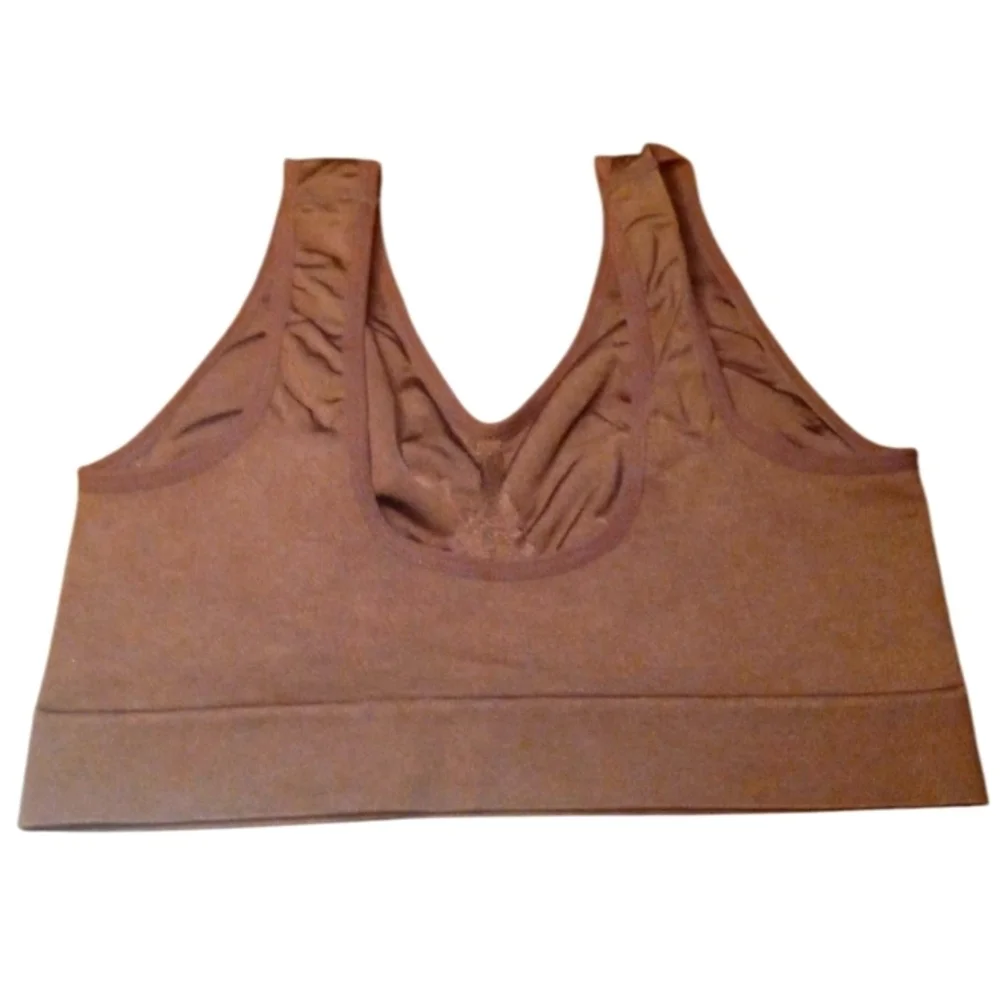 True Kind Throw On Everyday Bralette Chocolate Brown Size Medium